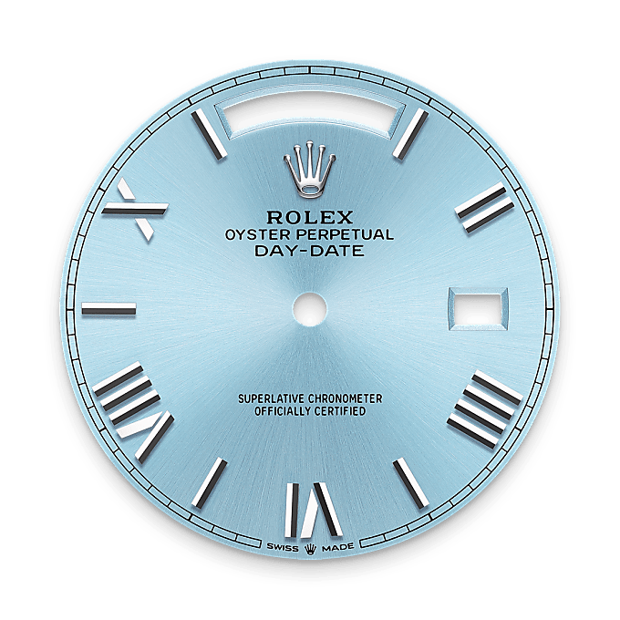 Rolex Day-Date 40, Esfera azul glaciar
