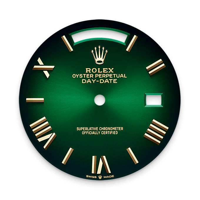 Rolex Day-Date 40, Esfera en verd ombrejat