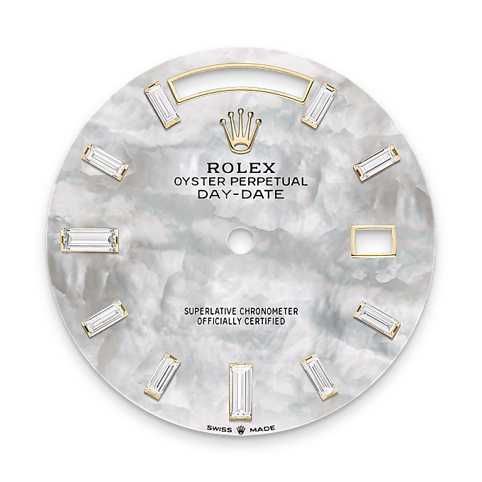 Rolex Day-Date 40, Esfera de nacre