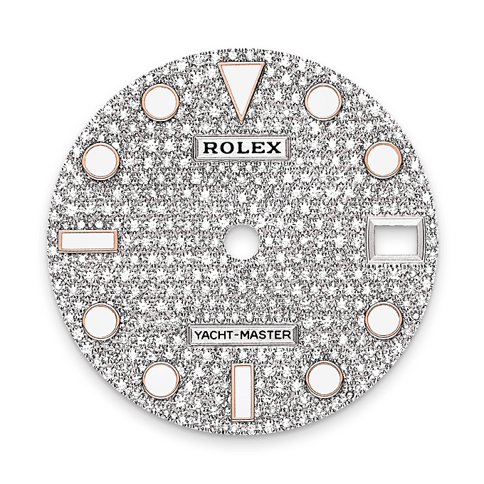 Rolex Yacht-Master 37, Esfera amb pavès de diamants