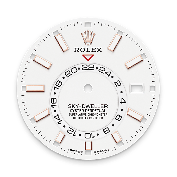 Rolex Sky-Dweller, Esfera blanc intens