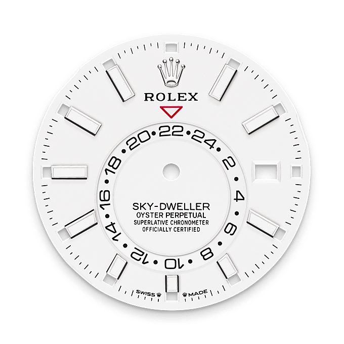 Rolex Sky-Dweller, Esfera blanc intens