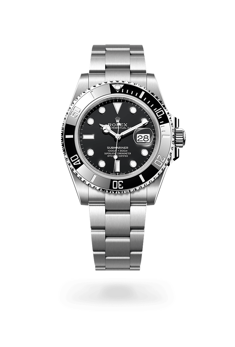 Rolex Submariner Date, Oyster, 41 mm, acero Oystersteel