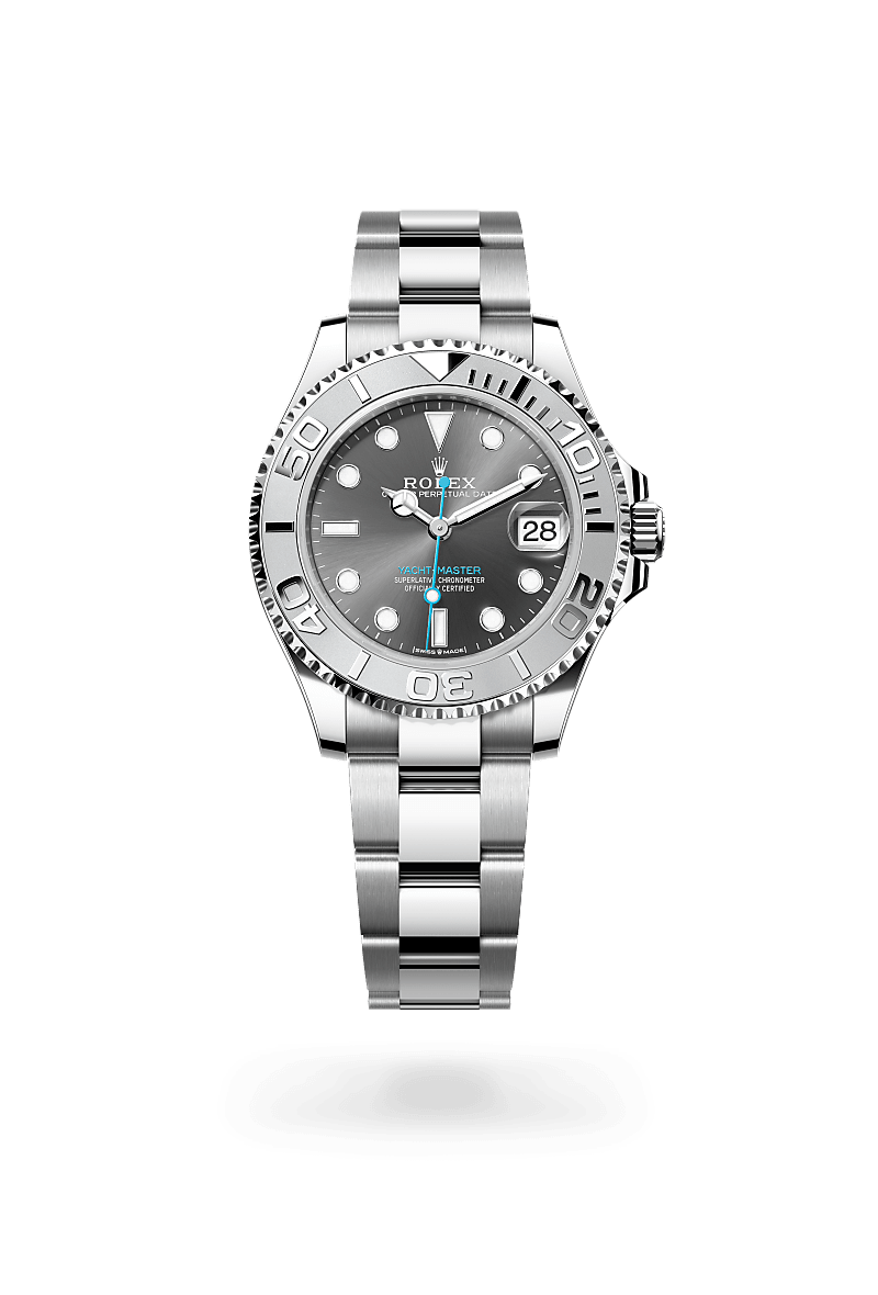 Rolex Yacht-Master 37, Oyster, 37 mm, acero Oystersteel y platino