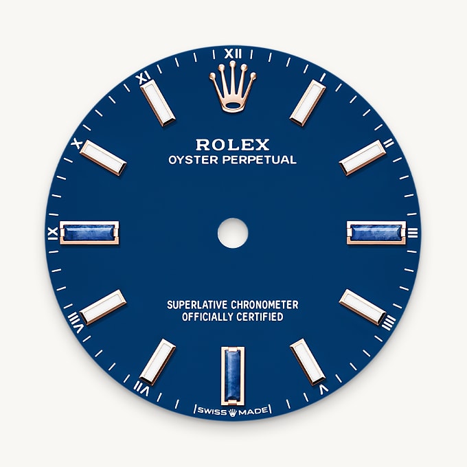 Rolex Oyster Perpetual 34, Blue stone dial