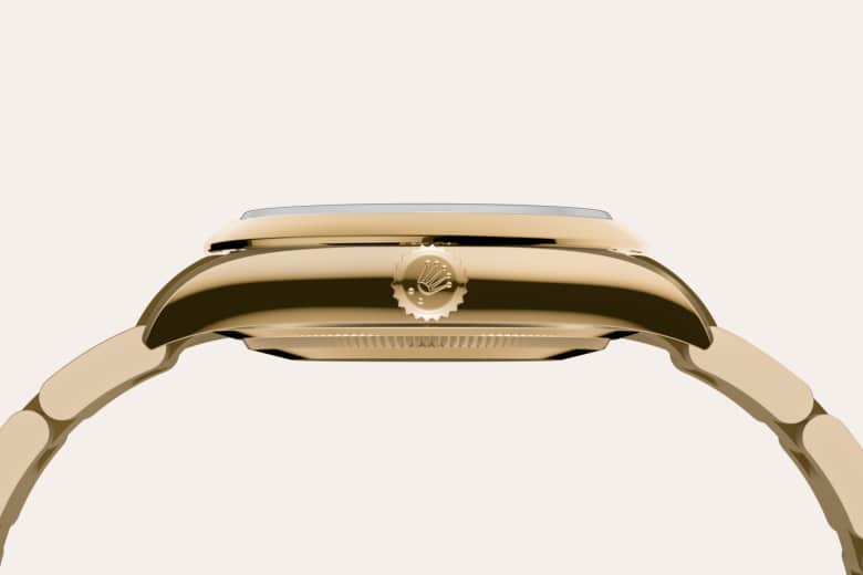 Rolex Oyster Perpetual 34, 18 ct yellow gold