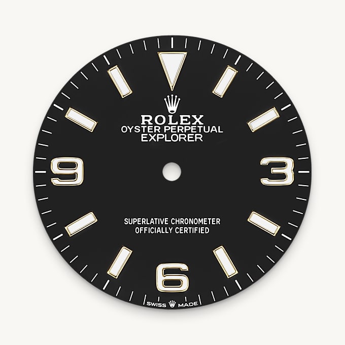 Rolex Explorer 36, Esfera negra