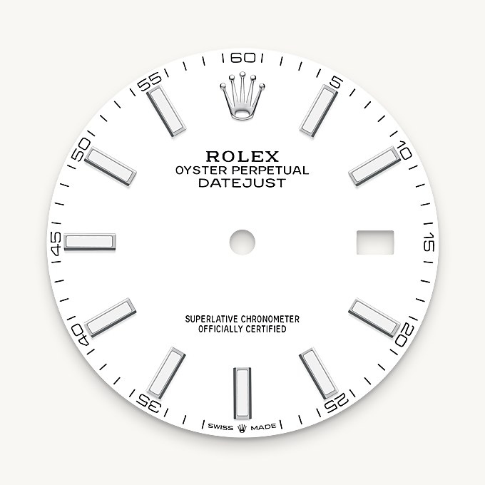 Rolex Datejust 41, White dial