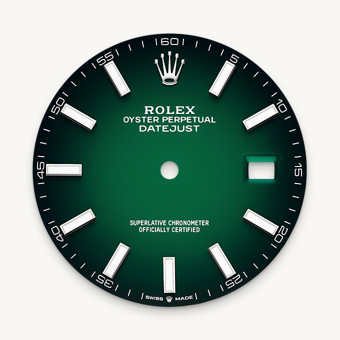 Rolex Datejust 41, Esfera en verde sombreado