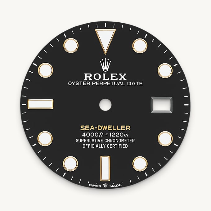 Rolex Sea-Dweller, Esfera negro intenso