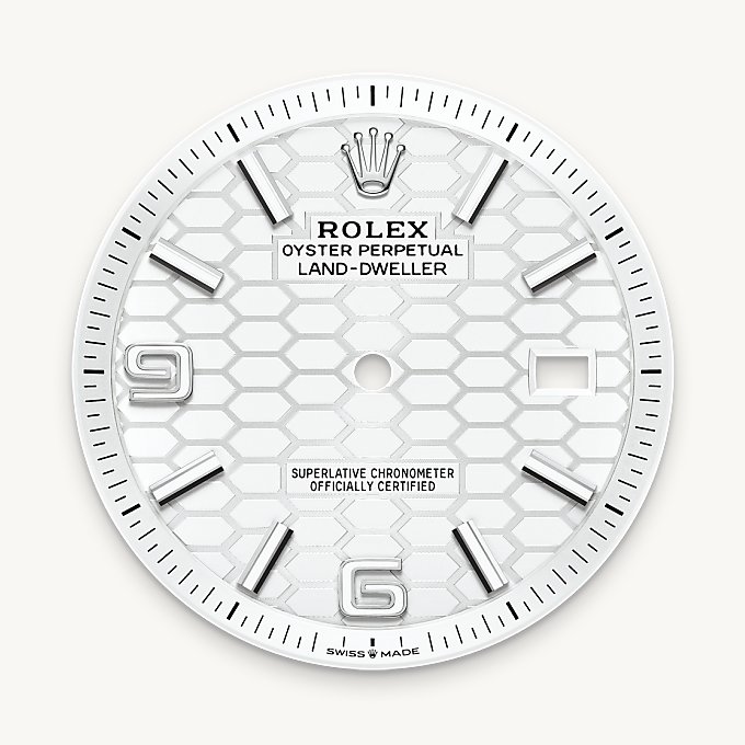 Rolex Land-Dweller 40, Esfera blanc intens