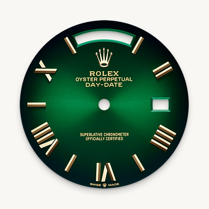 Rolex Day-Date 40, Esfera en verde sombreado