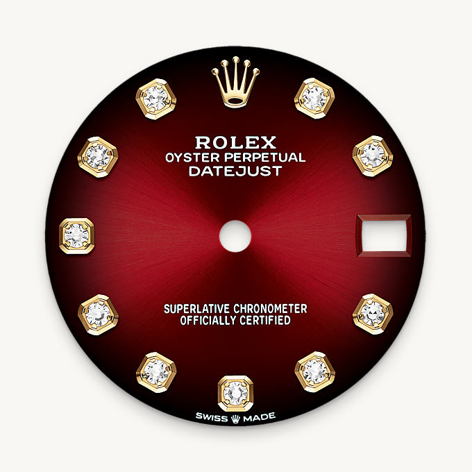Rolex Datejust 31, Red ombré dial
