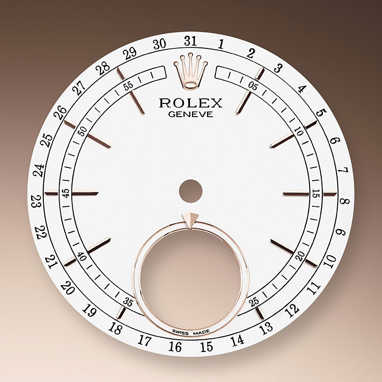 Esfera blanca Reloj Rolex Cellini Moonphase en Joyería Grau