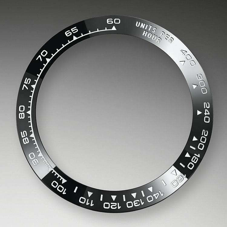 Escala taquimétrica Rolex Cosmograph Daytona de acero Oystersteel y esfera negra en Joyería Grau