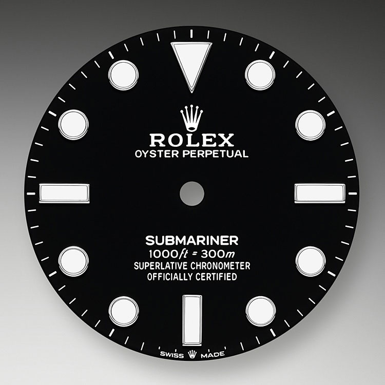 Esfera negra Rolex Submariner en Joyería Grau