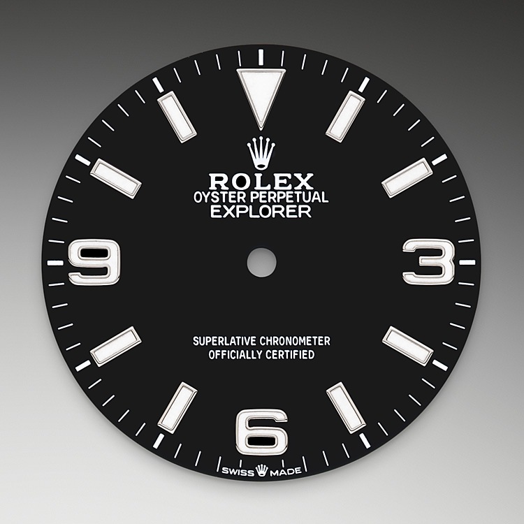 Escala taquimétricar Rolex Explorer oro Blanco en Joyería Grau