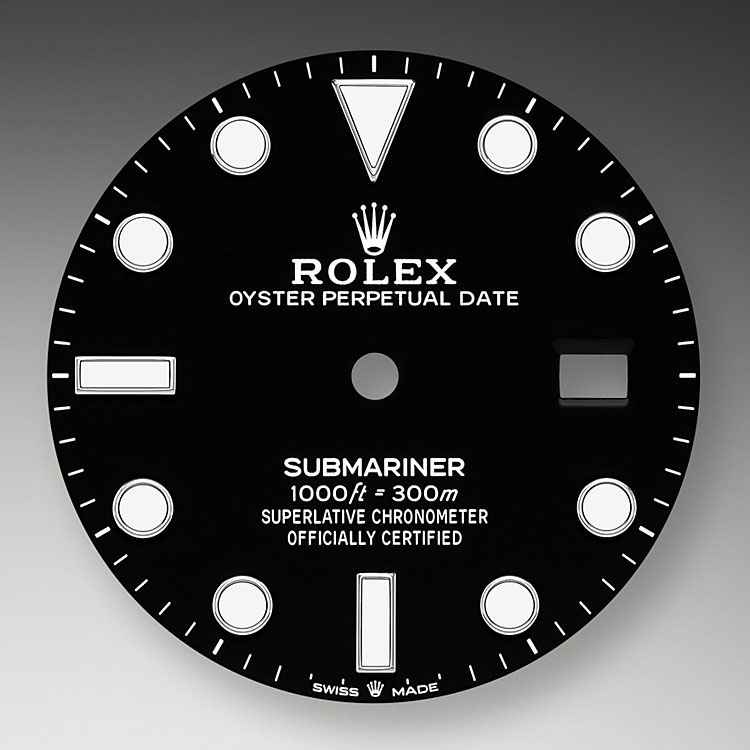 Esfera negra Rolex Submariner Date en Joyería Grau
