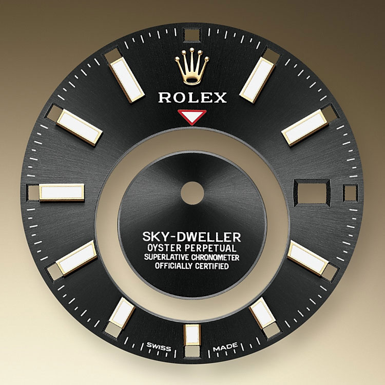 Esfera color negro vivo Reloj Rolex Sky-Dweller en Joyería Grau