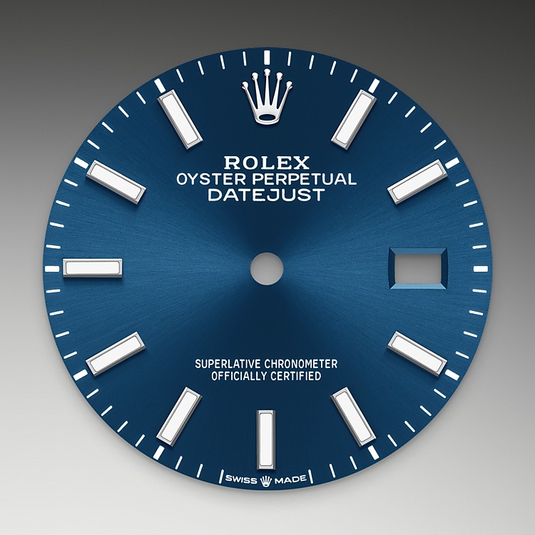 Bright blue dial Rolex Datejust 36 in Joyería Grau