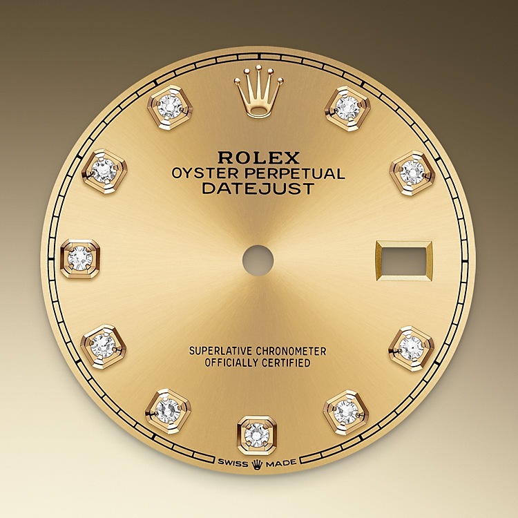 Champagne-colour dial set with diamonds Rolex Datejust 36 in Joyería Grau