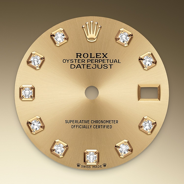Champagne-colour dial set with diamonds Rolex Lady-Datejust in Joyería Grau