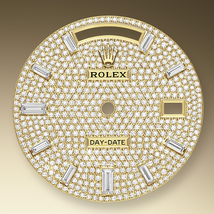 Esfera pavé diamantes Rolex Day-Date 40 en Joyería Grau