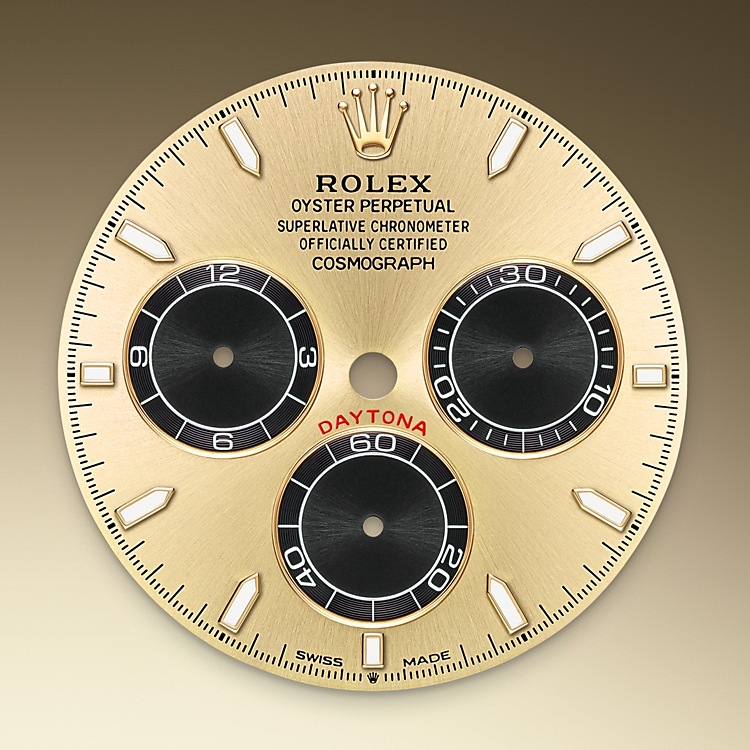  Esfera Dorada y negro vivo Rolex Cosmograph Daytona oro Amarillo en Joyería Grau