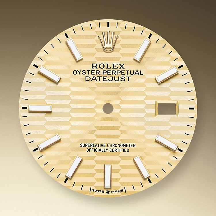 Esfera dorada Rolex Datejust 36 acero Oystersteel y oro amarillo en Joyería Grau