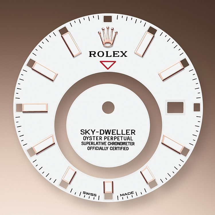 Esfera color blanco intenso Reloj Rolex Sky-Dweller en Joyería Grau