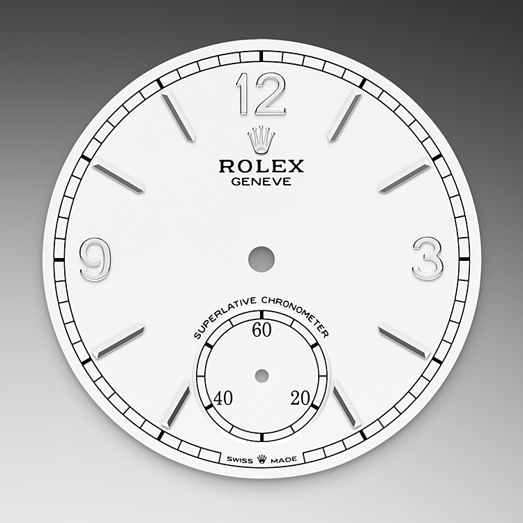 Intense white dial Rolex 1908 18 CT WHITE GOLD in Joyería Grau