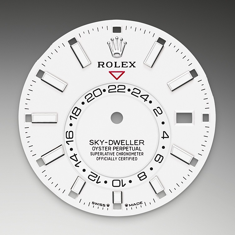 Escala taquimétricar Rolex Sky-Dweller oro Blanco en Joyería Grau