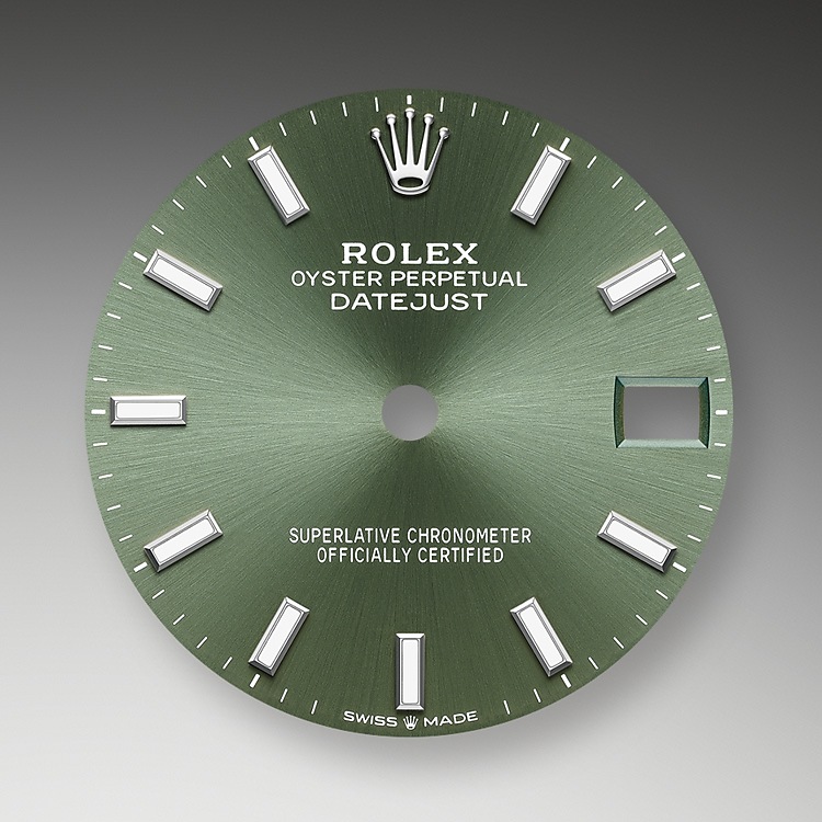 Bisel estriado Rolex Datejust 31 esfera verde menta en Joyería Grau