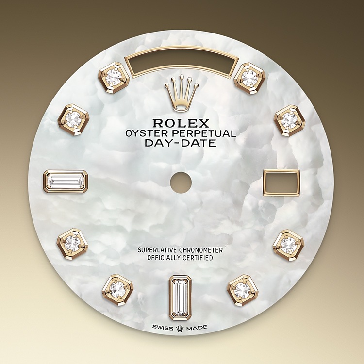 Escala taquimétricar Rolex Day-Date oro Blanco en Joyería Grau