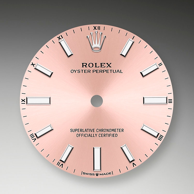 Esfera rosa Rolex Oyster Perpetual 34 en Joyería Grau
