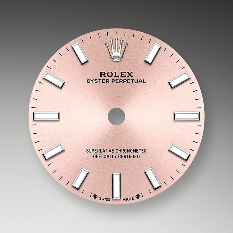 Esfera rosa  Rolex Oyster Perpetual 28 en Joyería Grau