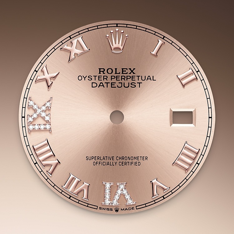 Rosé-colour dial set with diamonds Rolex Datejust 36 in Joyería Grau