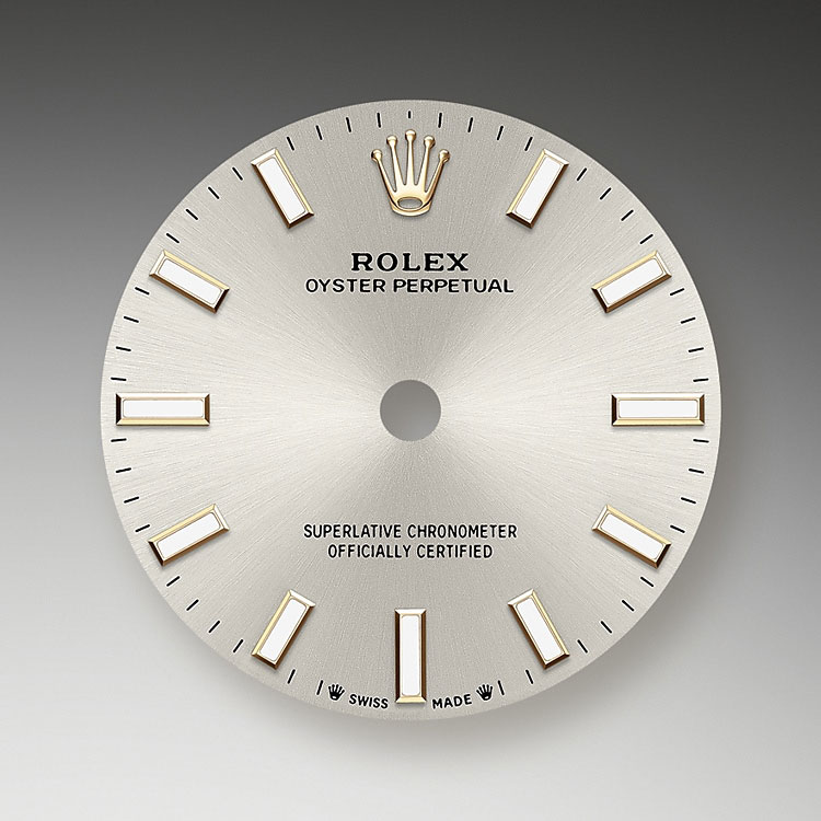 Esfera plateada Rolex Oyster Perpetual 28 en Joyería Grau