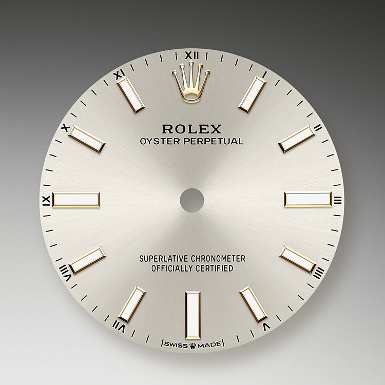 Esfera plateada Rolex Oyster Perpetual 34 en Joyería Grau