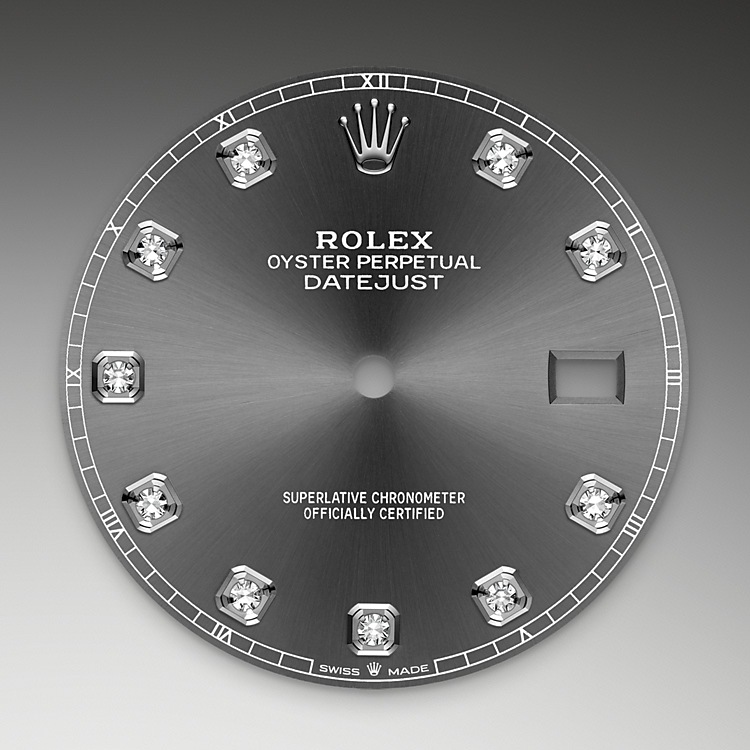 Slate Dial set with diamonds Rolex Datejust 41 in Joyería Grau
