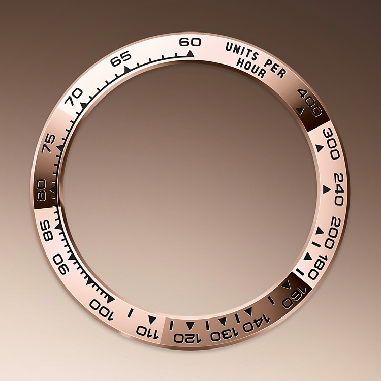 Escala taquimétricar Rolex Cosmograph Daytona oro Everose de 18 quilates en Joyería Grau