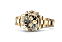 Rolex Cosmograph Daytona de oro amarillo y esfera Negro vivo y dorada engastada de diamantes en Joyería Grau