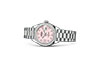 Reloj Rolex Lady-Datejust de oro blanco, diamantes y esfera de ópalo rosa engastada de diamantes en Joyería Grau