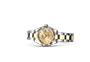 Rolex Watch Lady-Datejust Oystersteel and yellow gold, and Champagne-colour dial set with diamonds in Joyería Grau