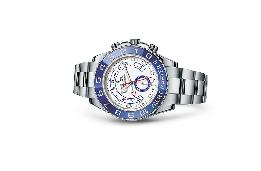  Reloj Rolex Yacht-Master II de acero Oystersteel y esfera blanca en Joyería Grau 
