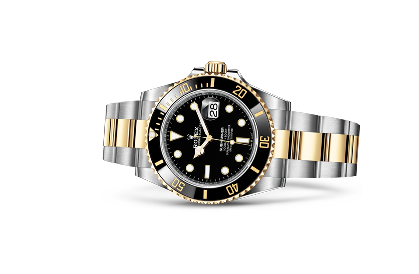  Rolex Watch Submariner Date  yellow gold and black dial in Joyería Grau 