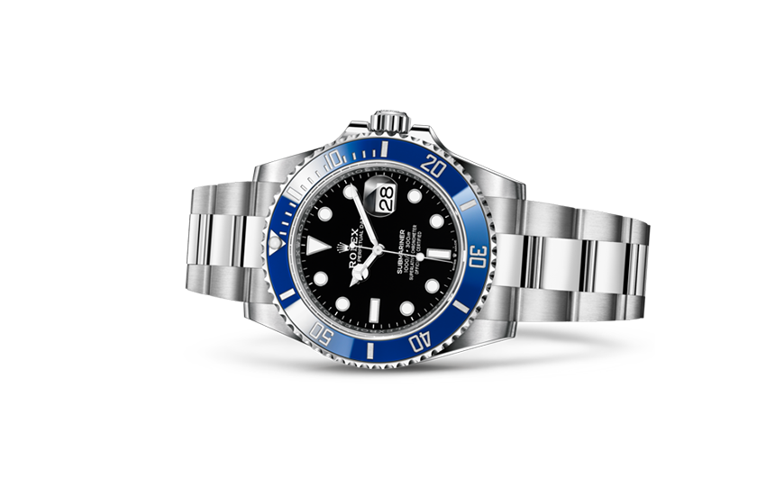  Reloj Rolex Submariner Date oro blanco y esfera negra en Joyería Grau