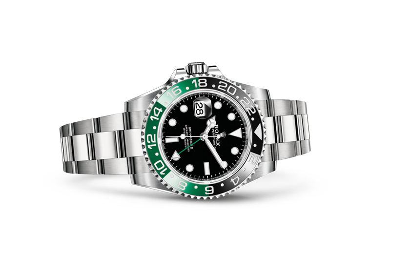 Rolex GMT-Master II, Oystersteel and black dial at Joyería Grau 