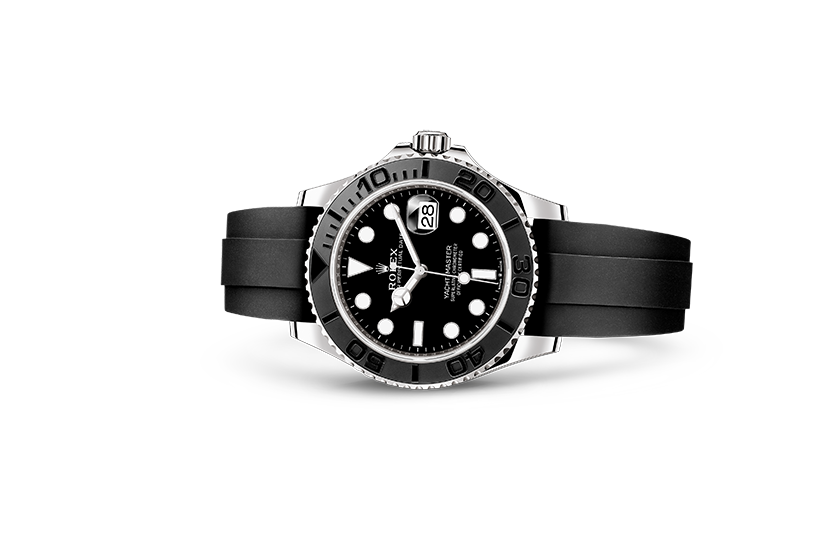  Reloj Rolex Yacht-Master 42 de oro blanco y esfera negra en Joyería Grau 