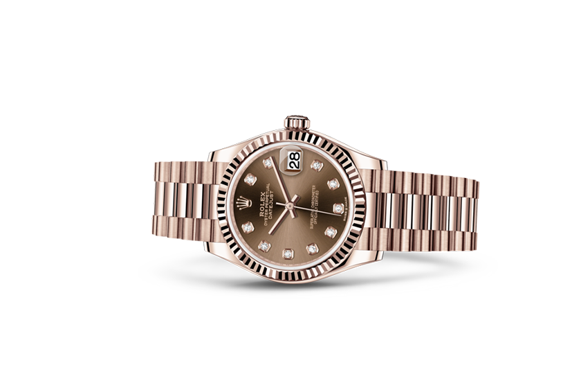 Foto Rolex Watch Datejust 31 Chocolate dial set with diamonds Joyería Grau in Barcelona